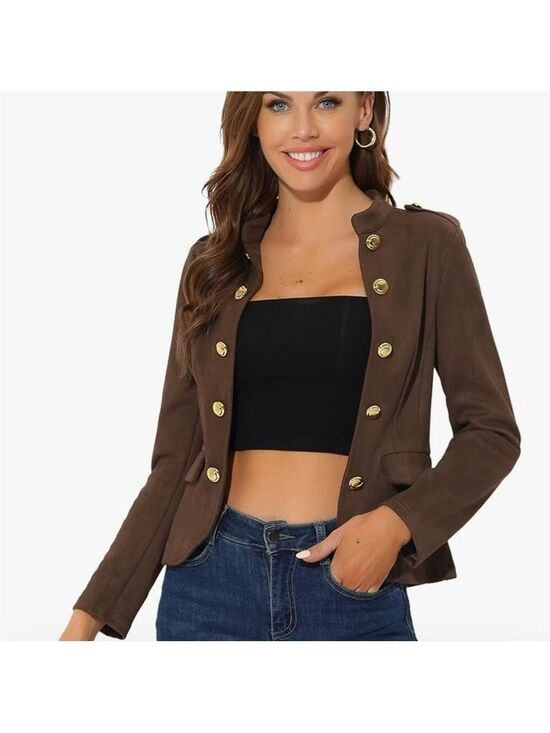 Allegra K Jackets & Blazers - Allegra K Brown Open Front Jacket